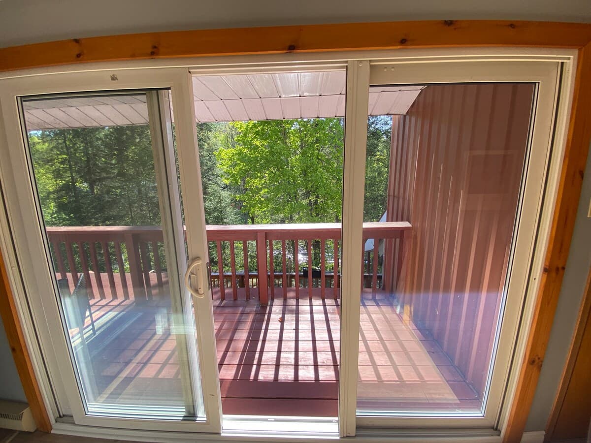 Balcony overlooking the property